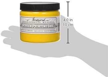 Jacquard Professional Screen Print Ink, Water-Soluable, 16oz Jar, Yellow (101)