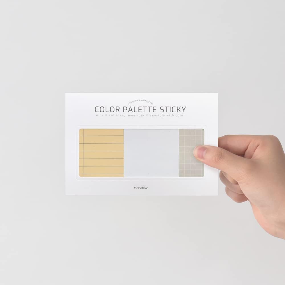 Monolike Color Palette Sticky Plan 30p A Set 4P - Self-Adhesive Memo Pad 30 Sheets