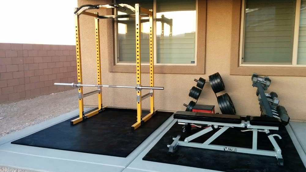 American Floor Mats - Horse/Stable Mats - Heavy Duty Stall Mats - Thick, Durable Rubber Flooring Solid Black 3/4" Thick – 4' x 10' Mat