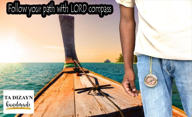 Trust in The Lord With All Your Heart - Proverbs 3:5-6 Quote Engraved Compass With Wooden Box, Greeting Card, Gift Compass, Graduation Day Gifts 2024 for Women Men Boys Girls