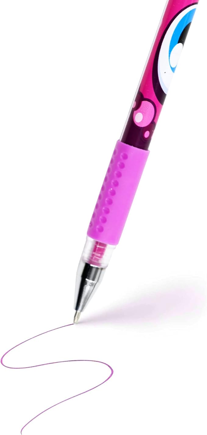 Scentos Scented Gel Pens Set – 24 Pack Neon Colors – Fine Tip Pens for Kids & Adults – Fruity Scents – Fun Art Supplies for Drawing, Coloring, Scrapbooking, Journaling & School