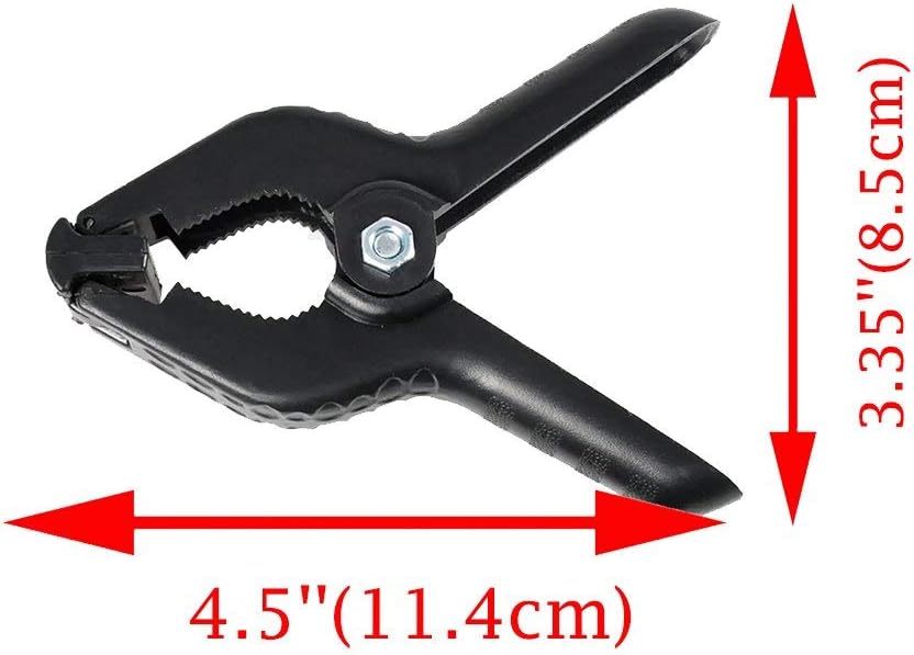 10 x 10Ft Photo Video Studio Heavy Duty Adjustable Muslin Backdrop Stand Background Support System Kit for Photography with Carrying Bag,4 Pcs Spring Clamps