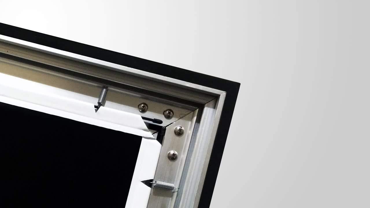 Silver Ticket Products STR Series 6 Piece Home Theater Fixed Frame 4K / 8K Ultra HD, HDTV, HDR & Active 3D Movie Projection Screen, 2.35:1 Format, 158" Diagonal, Grey Material STR-235158-G