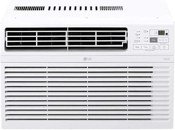 LG 10000 BTU Smart Wi-Fi Enabled, Ultra-Quite, Quick and Easy Installation Window Air Conditioner with Remote, ThinQ Technology, Washable Filter, Eco-Friendly R32 Refrigerant (White)