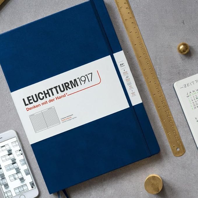 LEUCHTTURM1917 - Notebook Hardcover Medium A5-251 Numbered Pages for Writing and Journaling (Forest Green, Ruled)