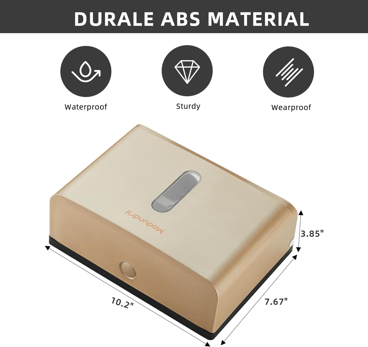 Paper Towel Dispensers Wall Mount: Multifold Z-Fold Paper Towel Holder, No Drilling Install, Compact Hand Towel Dispenser for Home Bathroom, Restroom, Office, Gold