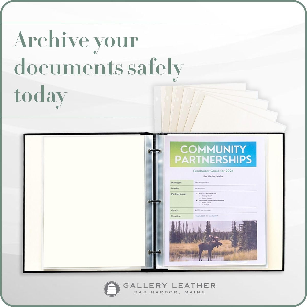 Gallery Leather Bulk Presentation Pages (50 Sheets) - 8.5" x 11"