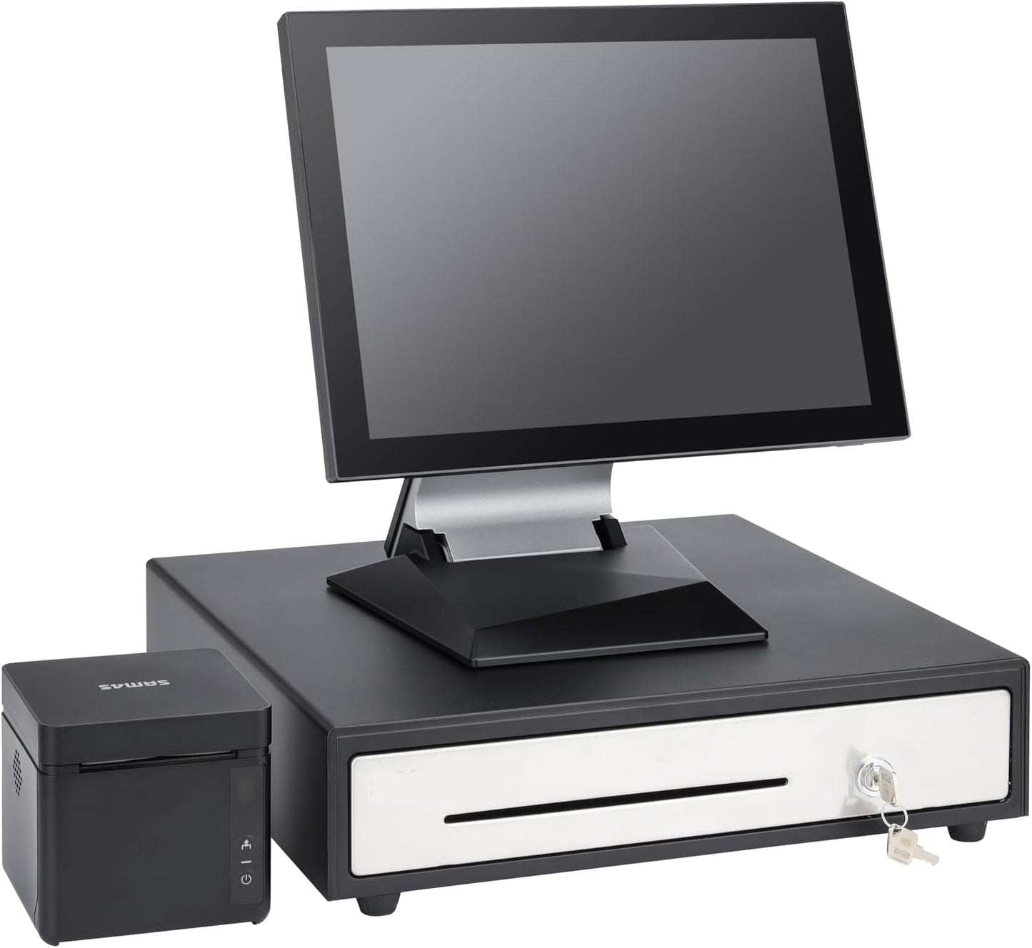 SAM4s 16" POS Cash Drawer, Black, Key Control, Metal, Portable