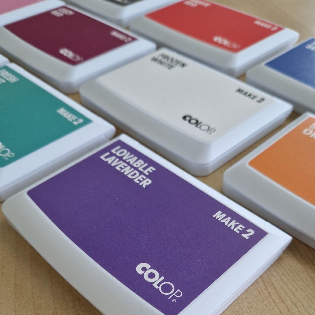 COLOP Make Series, Ink Stamp Pads, with Non-Toxic Premium Ink, Water-Based Acid-Free (Fresh Mint, Make 2-2-3/4" x 4-1/4")