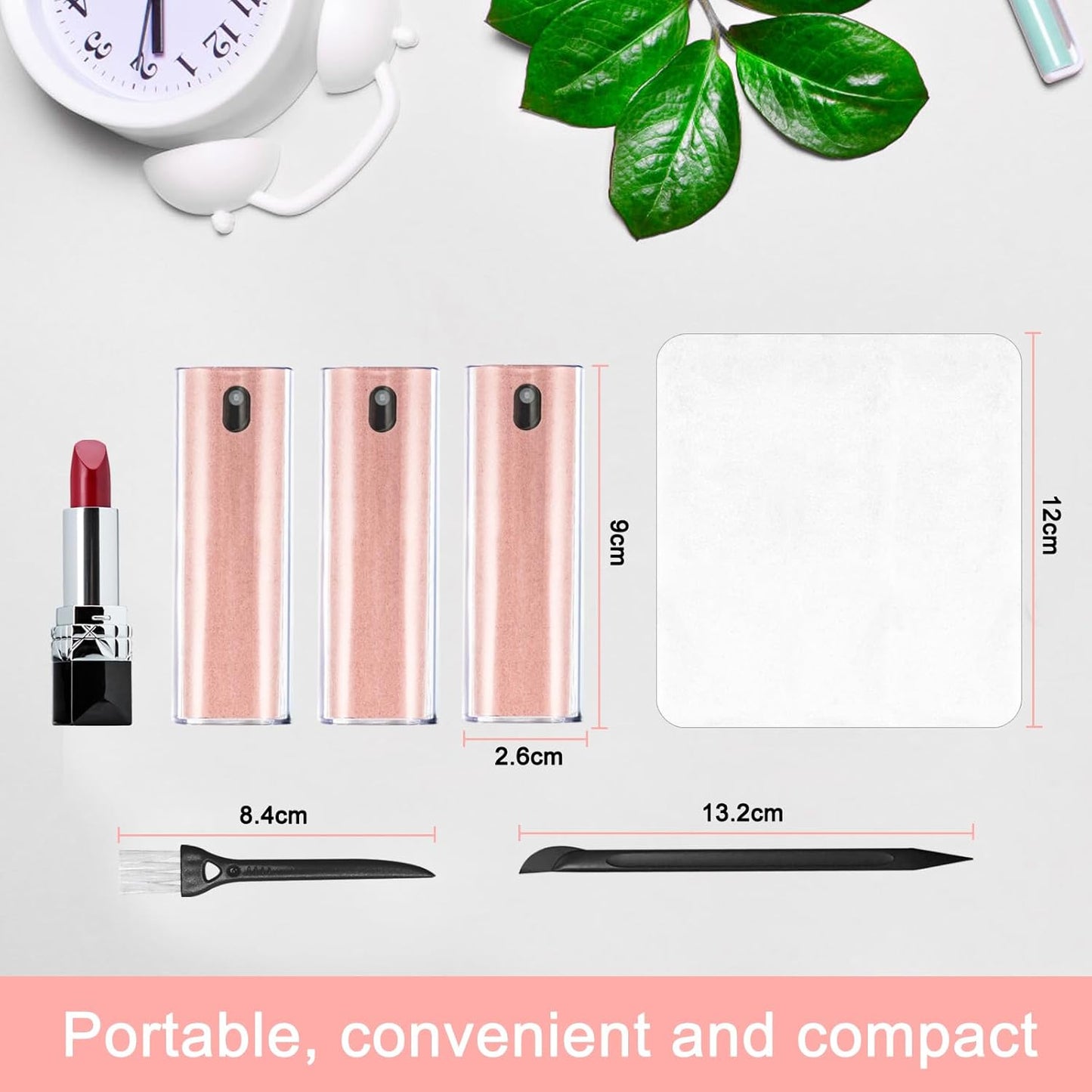 walrfid 3 Pack Screen Cleaner, Car Screen Cleaner Spray and Wipe, Computer Laptop Cleaning Kit for Electronic iPad, iPhone, Cellphone, Monitor, MacBook, Car Display, Tablet, TV Flat Screens, Pink