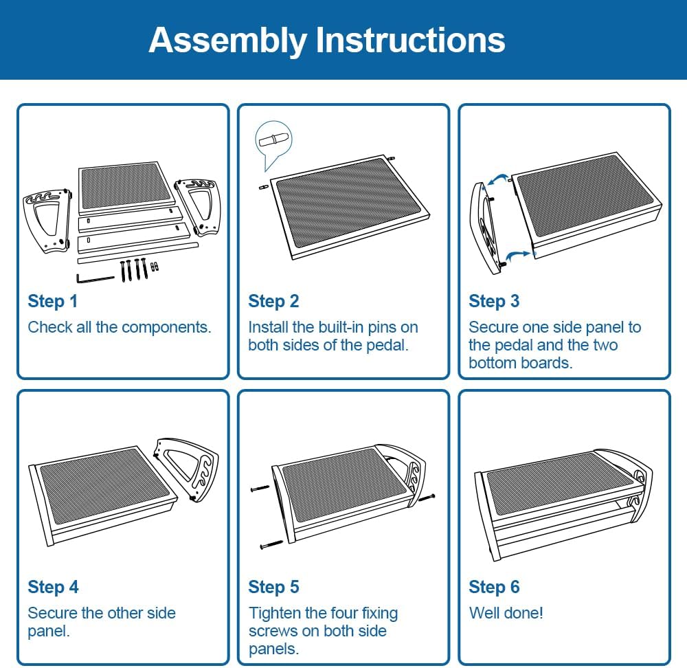 StrongTek Wood Ergonomic Footrest - 4-Angle Adjustable Foot Stool for Desk, Office Footrest, Anti-Slip Foot Stand for Under Desk, Enhances Posture, Promotes Blood Circulation, Easy Assembly (Espresso)