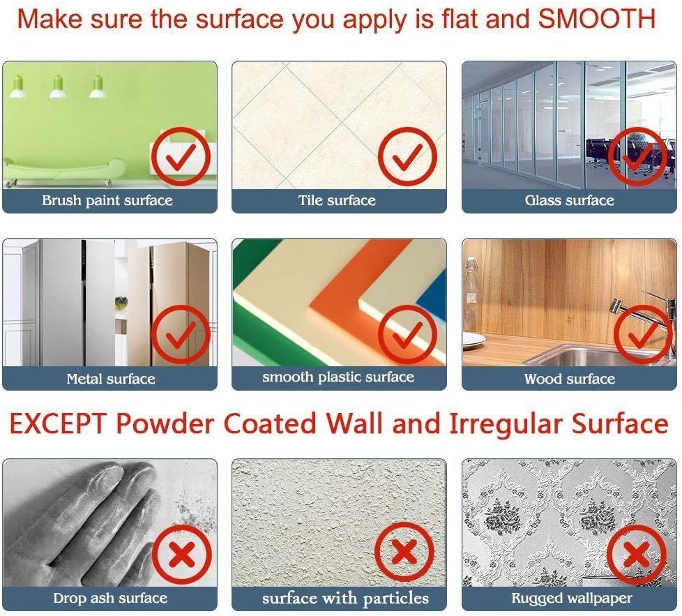 White Board Paper - 17.3” x 78.7” (6.5 Feet) - Self-Adhesive Dry Erase Board Sheet Sticker Removable Wall Decals for Kids, Office, School & Home with 3PCS Marker Pen