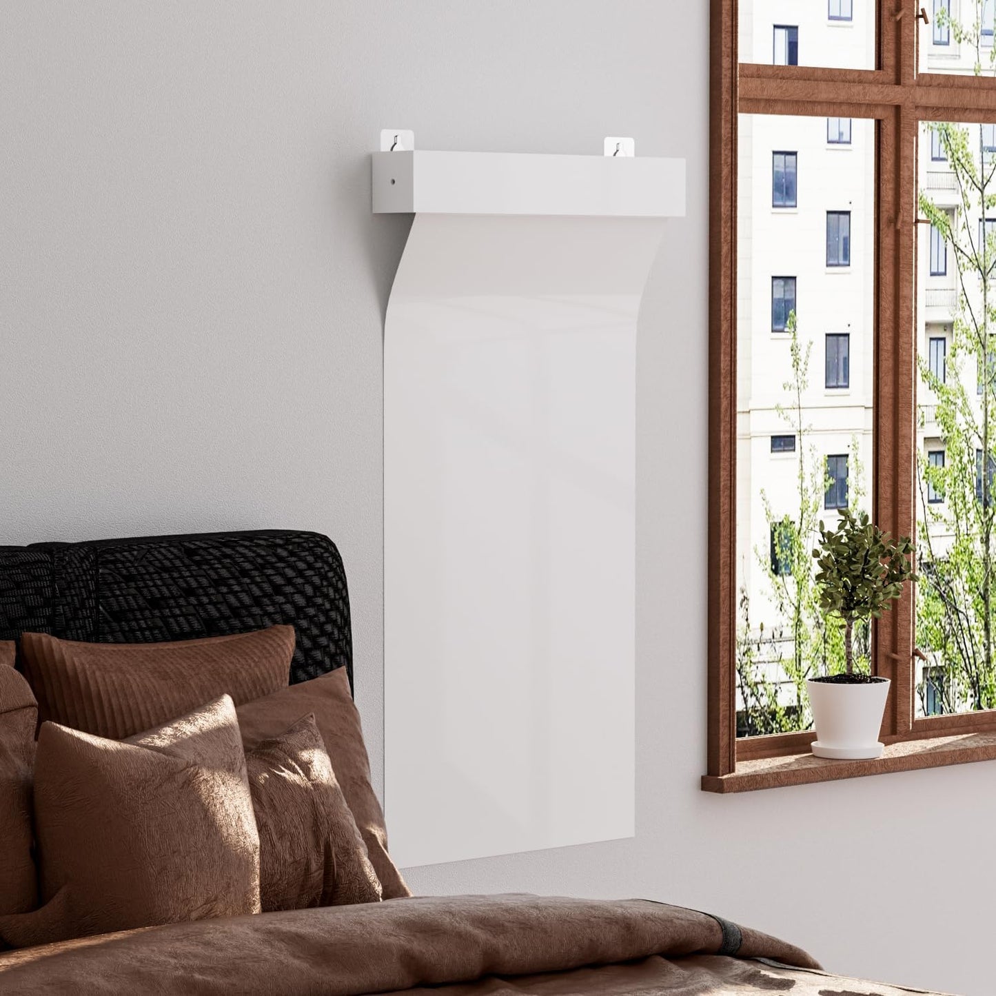 Static Cling Dry Erase Sheets, Removable Reusable Large Whiteboard Poster Paper for Wall, Portable White Board Wallpaper 25x30-15 Sheets with Acrylic Box