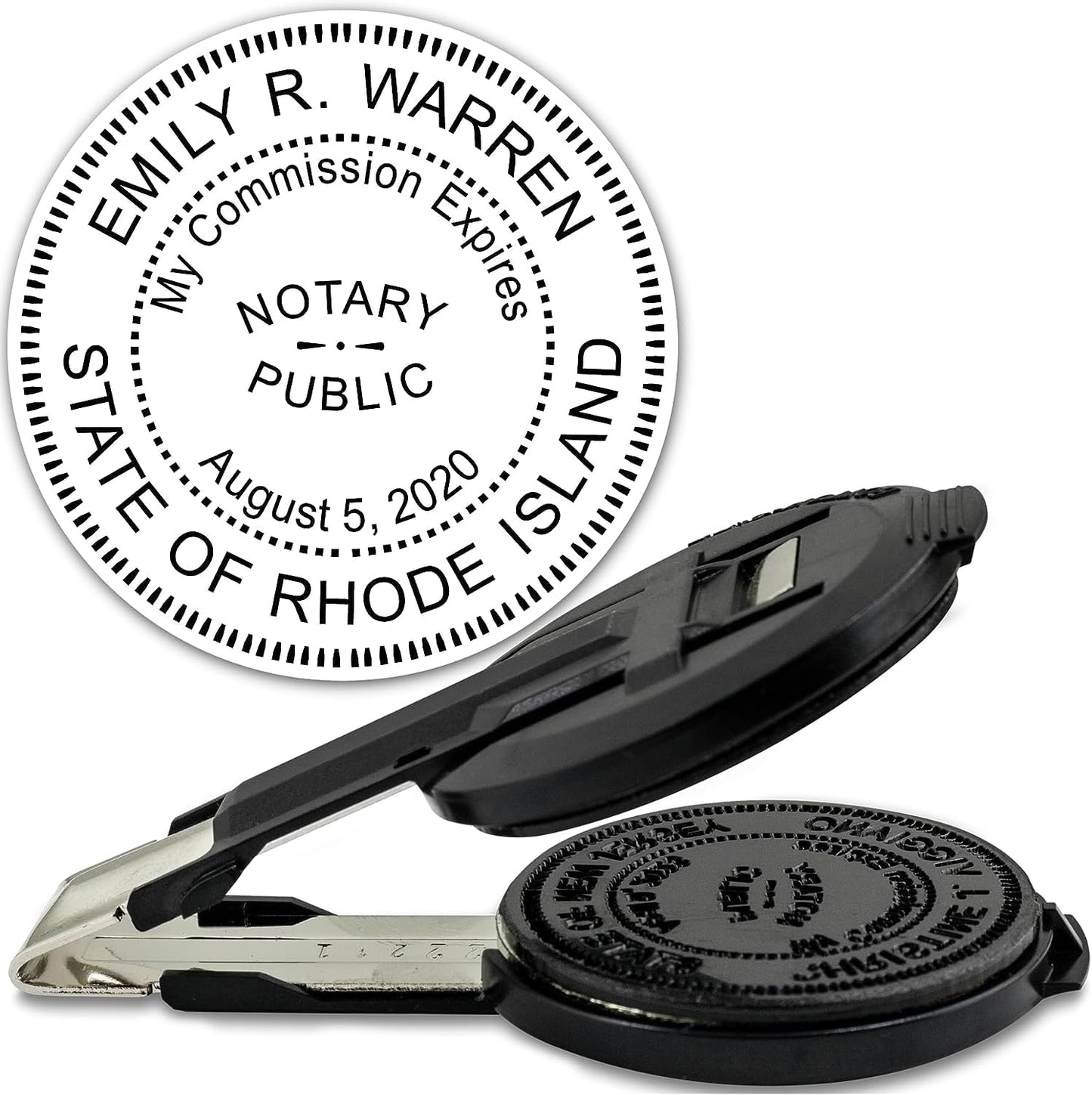 MaxMark Insert Only for Notary Seal Round Embosser for Rhode Island State