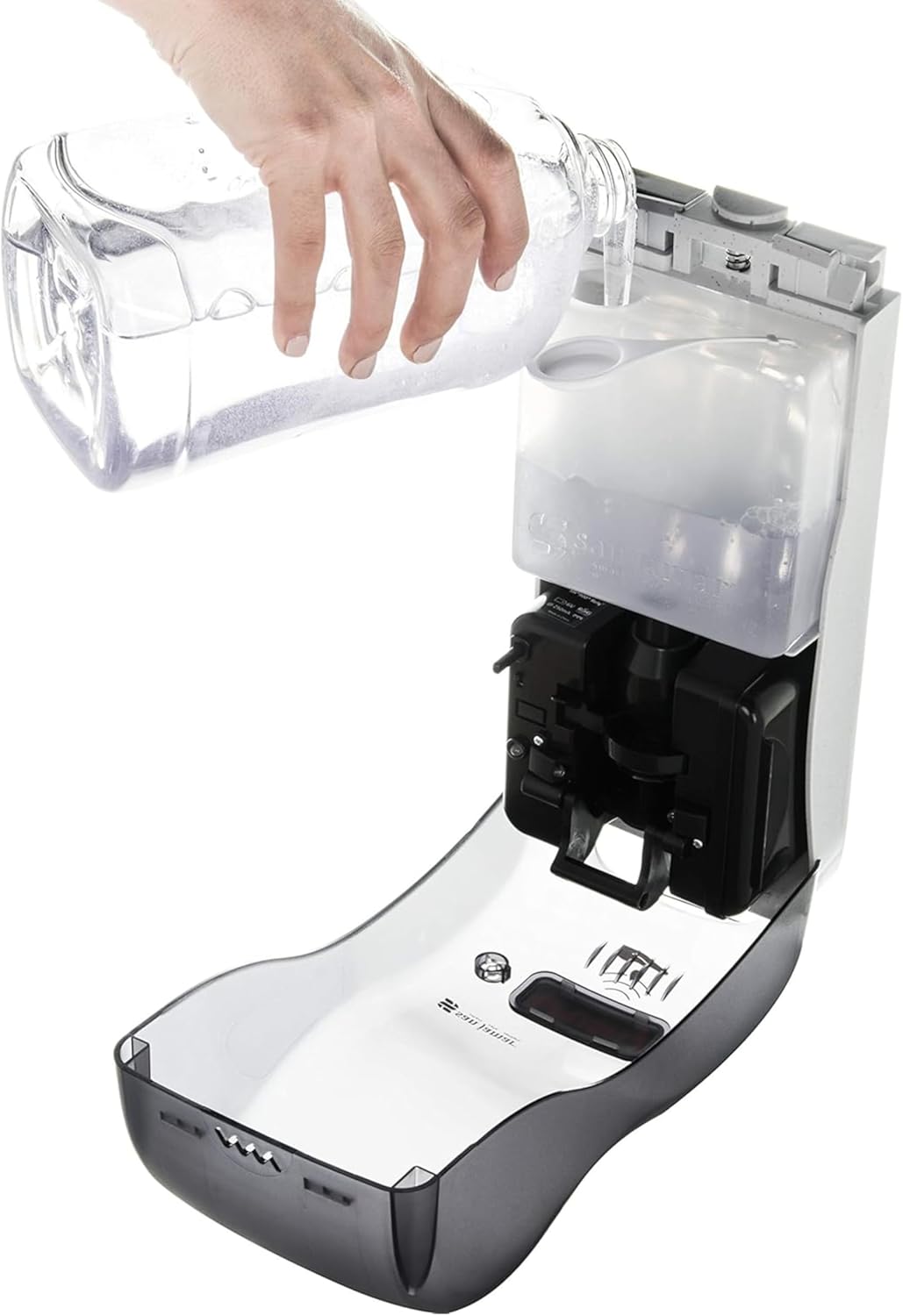 San Jamar Classic Black Pearl Set – Hybrid Soap & Sanitizer Dispenser (900 ml), Toilet Seat Cover Dispenser, and Commercial Paper Towel Roll Dispenser for Bathrooms