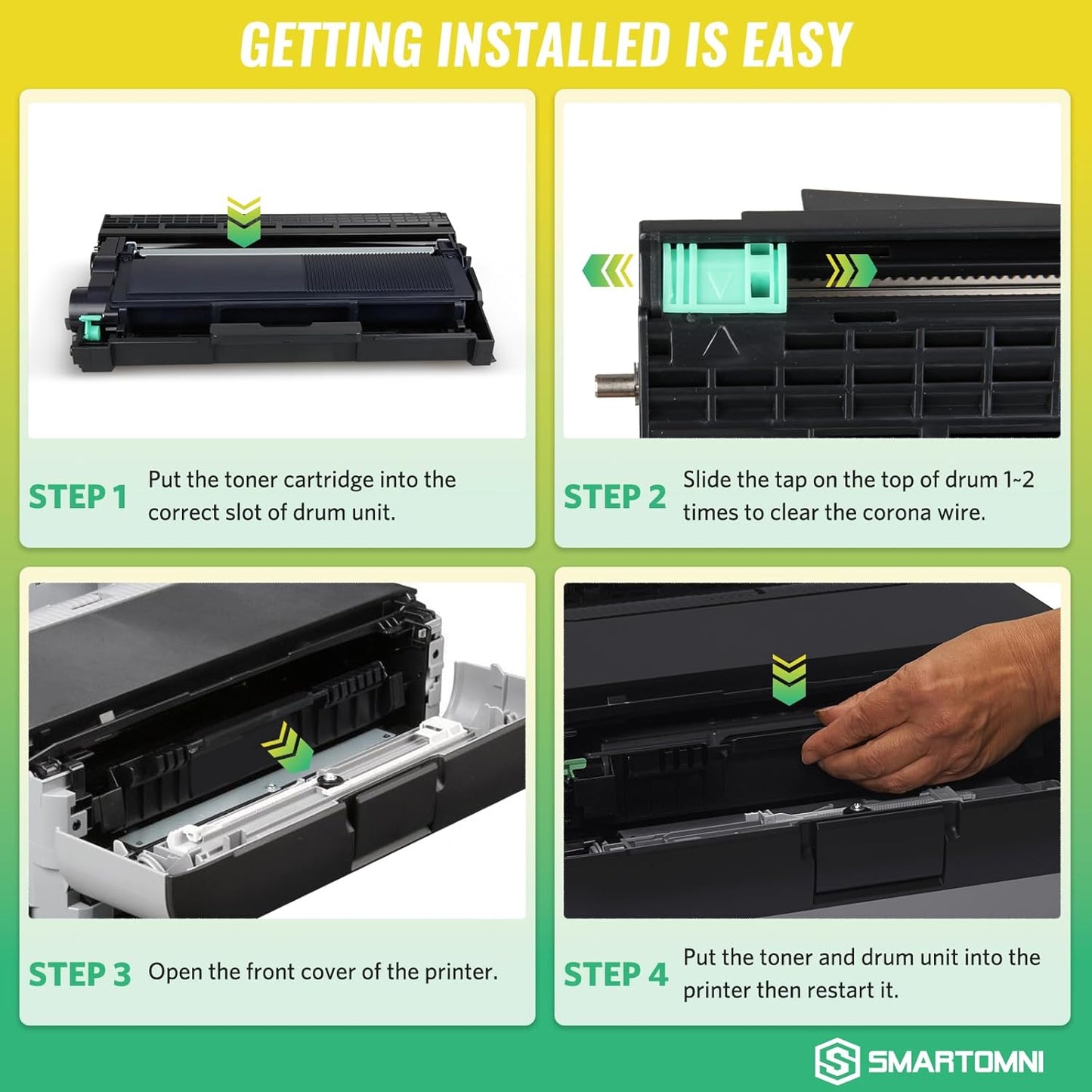 DR630 DR-630 Compatible Toner Cartridge Replacement for Brother TN660 TN630 use for Brother DCP-L2500D L2305W HL-L2300D L2360DN MFC-L2680W L2705DW L2740DW(1 Drum with 3 Toner)