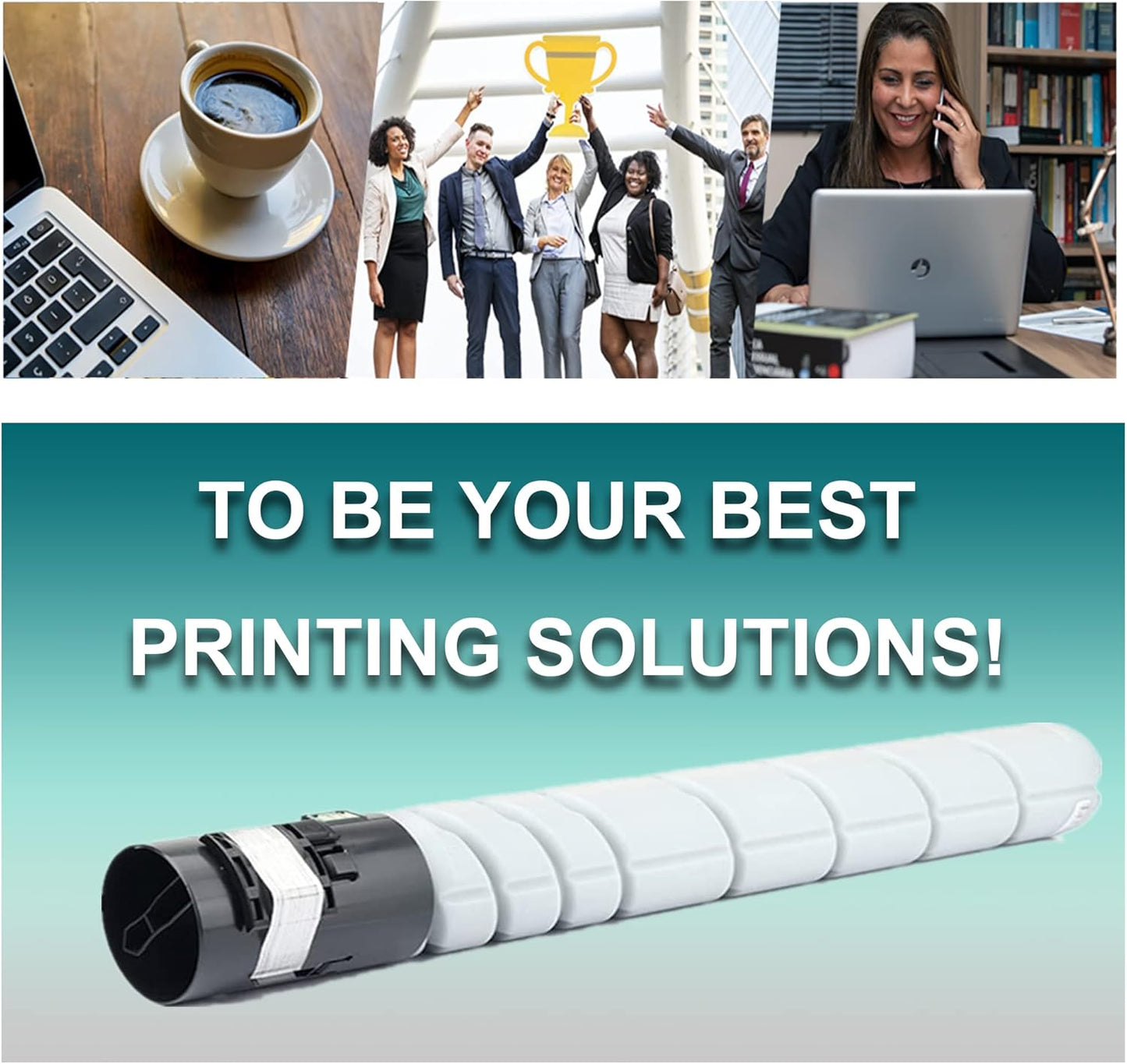 TN516 TN515 TN514 TN513 TN512 TN324 TN326 Black Toner Cartridges Compatible for Konica Minolta Bizhub 308E 458E 558E 658E 368E 454E 554E Printer Toner (1 Black) No Fading, No powder leakage, No Streak