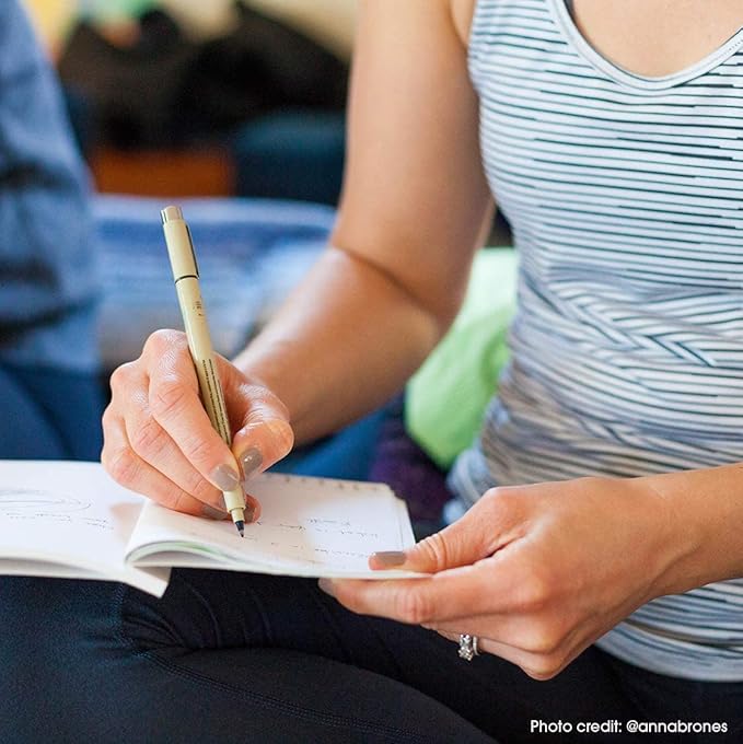 SAKURA Pigma Micron Fineliner Pens - Archival Black Ink Pens - for Writing, Drawing, or Journaling - Assorted Point Sizes - 10 Pack