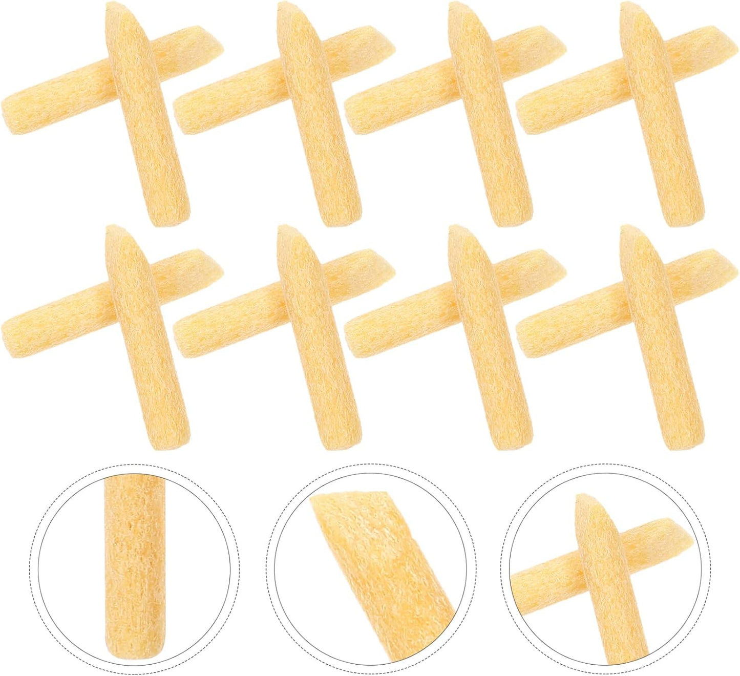 Ciieeo Universal Pen Points 50pcs Marker Pen Replacement Nibs Painting Tips Points Marker Refill Nibs for Acrylic Glass Chalk s Yellow Multifunctional Paint s