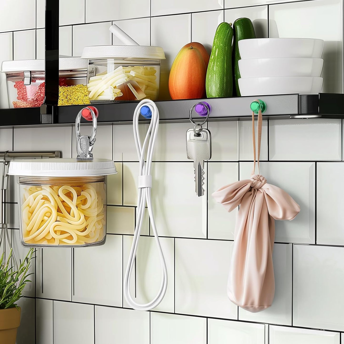 FINDMAG 200 PCS Colorful Fridge Magnets, Small and Strong Magnets for Whiteboard, Small Push Pins for Adults, Classroom, Map, Home Decor