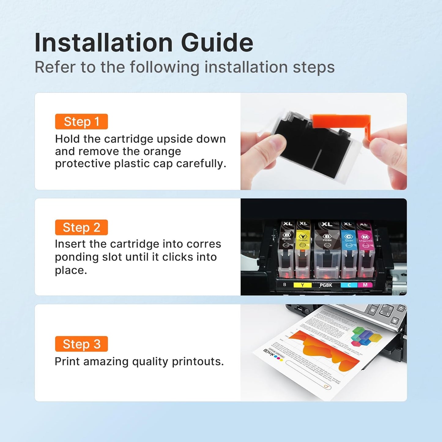 E-Z Ink Compatible Ink Cartridge Replacement for Canon PGI-270XL CLI-271XL PGI270 XL CLI271 XL Compatible with MG5720 TS6020 TS9020 (4 Large Black,4 Small Black,4 Cyan,4 Magenta,4 Yellow) 20 Pack