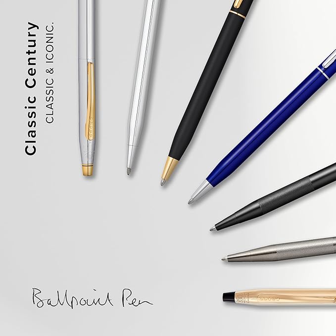 Cross Classic Century Refillable Ballpoint Pen Presented in a Luxury Gift Box - Medium Point, Black Ink, Medalist