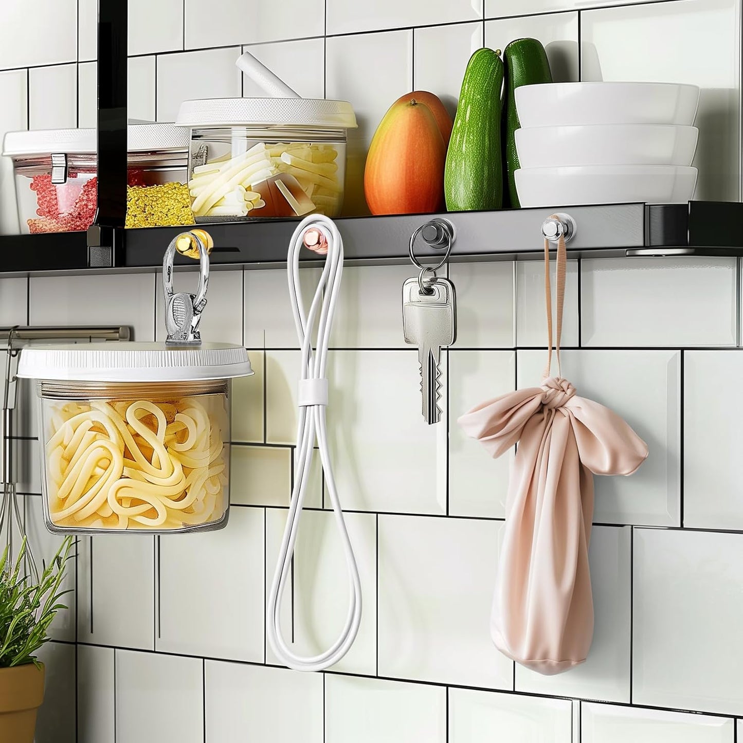 FINDMAG 100Pcs Fridge Magnets, Strong Neodymium Push Pin Magnets for Whiteboard, Ideal for Refrigerator, Kitchen, Classroom, Locker Accessories (Sliver)