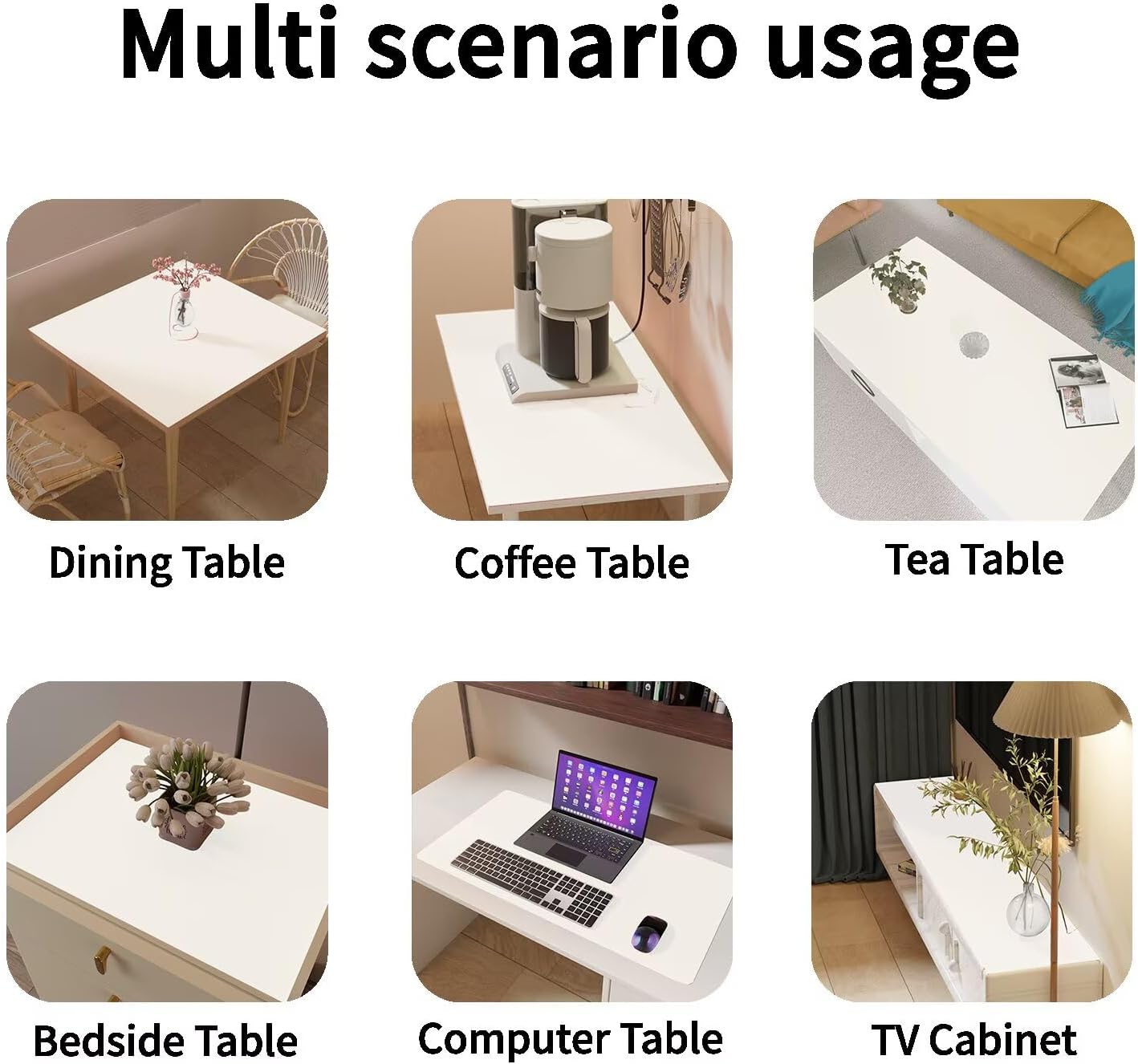 Leather Dresser Cover,1.8mm Thick,14x72 Inch,Dresser Protector Top,Dresser Top Protector,Dresser Cover Top,Dresser Top Cover,Dresser Cover Top for Bedroom.(White+White,14x72)