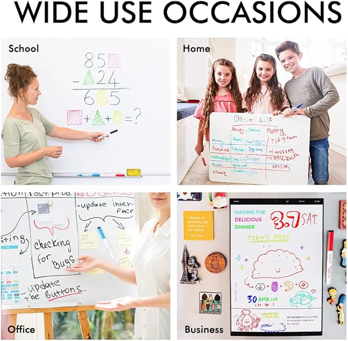 Shuttle Art Dry Erase Markers, 90 Bulk Pack 15 Colors Magnetic Whiteboard Markers with Erase, Fine Point Dry Erase Markers are Perfect for Writing on Whiteboard Mirrors Glass for School Office