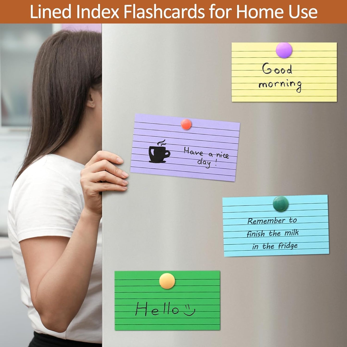 2000 Count Colored Index Cards 3x5, Lined Note Cards, Notecards, Study Cards, Flash Cards for Studying School Note Taking Office College Supplies, 10 Colors