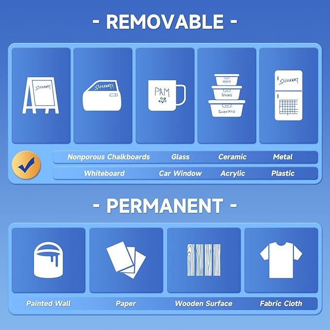 SILENART Orange Chalk Markers 2 Pack - Orange Dry Erase Markers Pen - Liquid Chalk Markers for Chalkboard, Window, Glass, Mirror, Blackboard