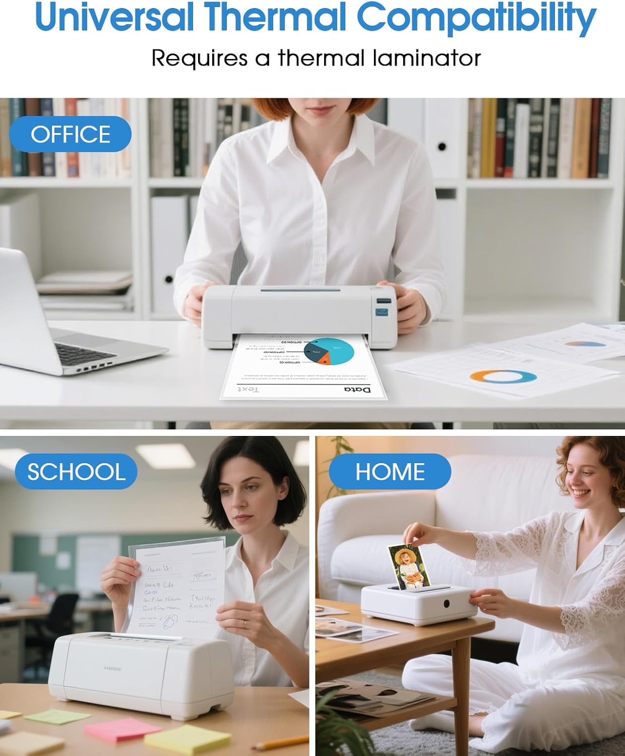 KTRIO Laminating Sheets 5 Mil, Hold 8.5 x 11 inches Sheet, 100 Pack, Clear Thermal Laminate Pouches for Laminator, 9 x 11.5 inches Lamination Sheets for School, Home & Office