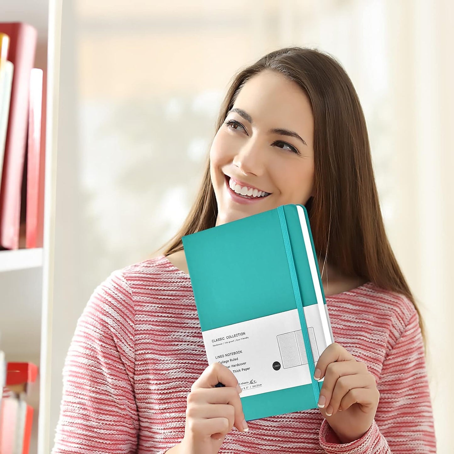 Coopay 24 Pack A5 Journal Notebooks Bulk, 160 Pages, 100GSM Thick Paper, 8.3 x 5.5 inch Hardcover Lined Leather Journals for Writing Office School Business,Bulk Notebook for Work Men Women (Green)