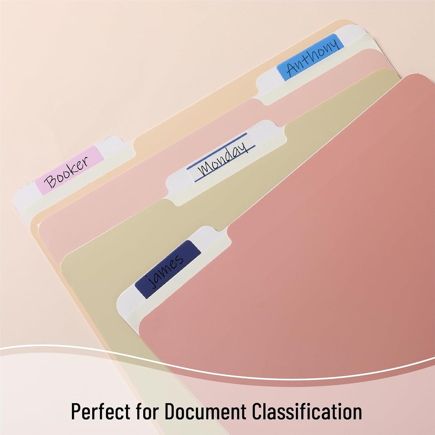 Mr. Pen- Colorful Index Tabs, 500 Pcs, 21 Sets - Sticky Page Markers for Binders, Books & Notebooks