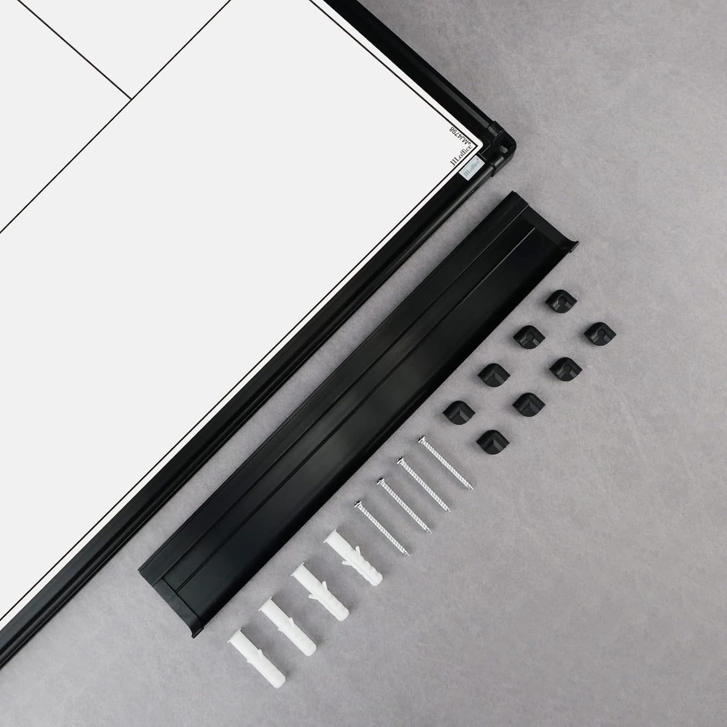 JILoffice Magnetic Dry Erase Calendar Whiteboard, 2 Month White Board Planner 36 X 24 Inch, Black Aluminum Frame Wall Mounted Board for Office Home and School