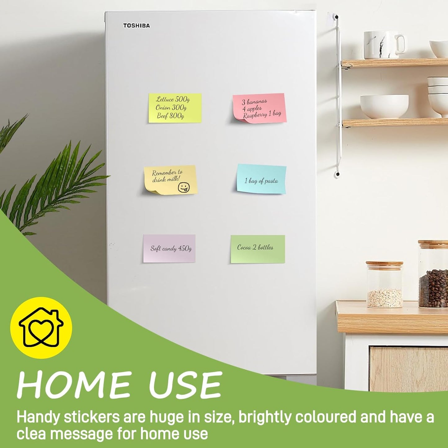 1920 Sheets 3x5 Inches Large Sticky Notes,Self-Stick Post Stickies Colorful Super Sticking Power Memo Pads for Teacher Supply,School and Office