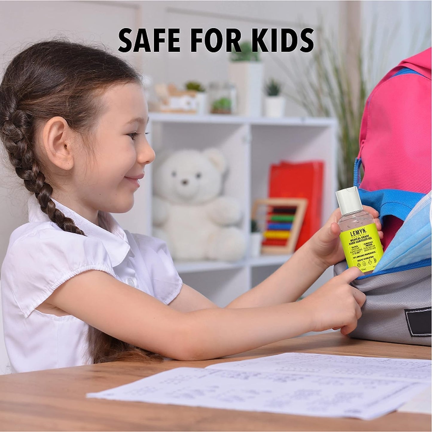 Medical‑Grade Hand Sanitizer Gel – 97 % Organic | 70 % USP Ethyl Alcohol | Moisturizing Aloe + Hyaluronic Acid | Freshly Made in USA | 12oz Bottle with Pump (PACK OF 6)