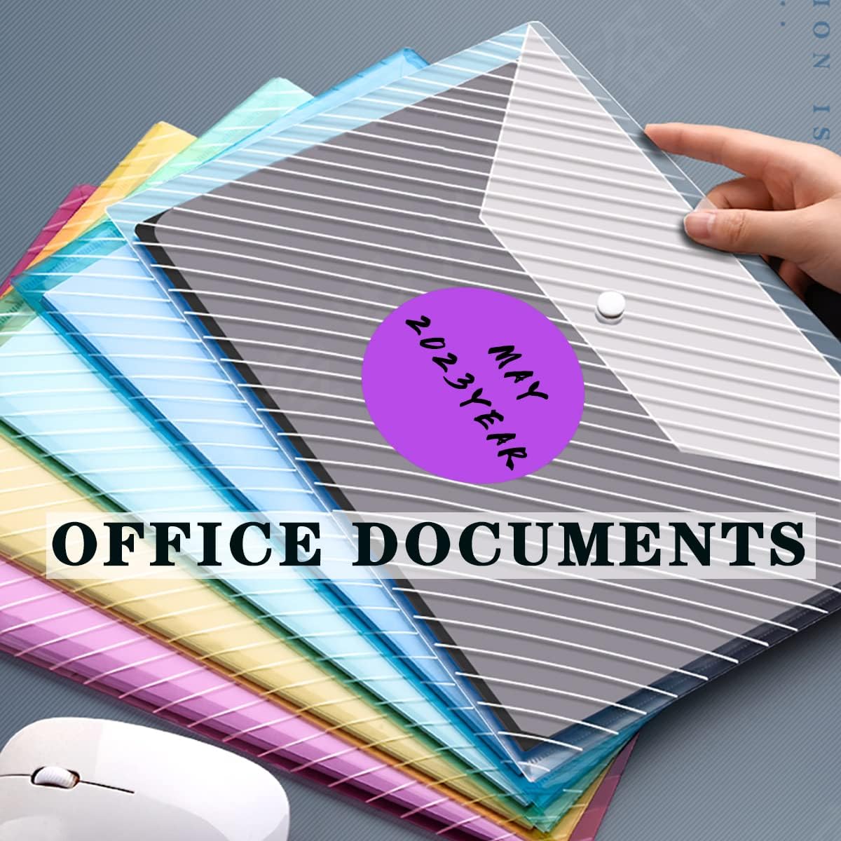 PARLAIM 3 Inch Round Permanent Adhesive Color Cod Dot Stickers,500 per Dispenser Box Roll dots Label Inventory Circle Stickers(Purple)