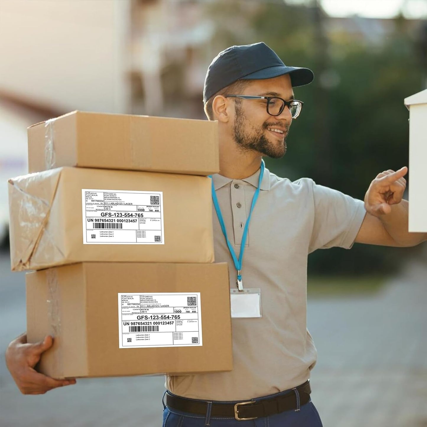 Half Sheet Self Adhesive Shipping Labels for Laser & Inkjet Printers 8.5" x 5.5", White Blank Mailing Labels Strong Adhesive Sticker Labels (25 Sheets,50 Labels)(HB-R002)