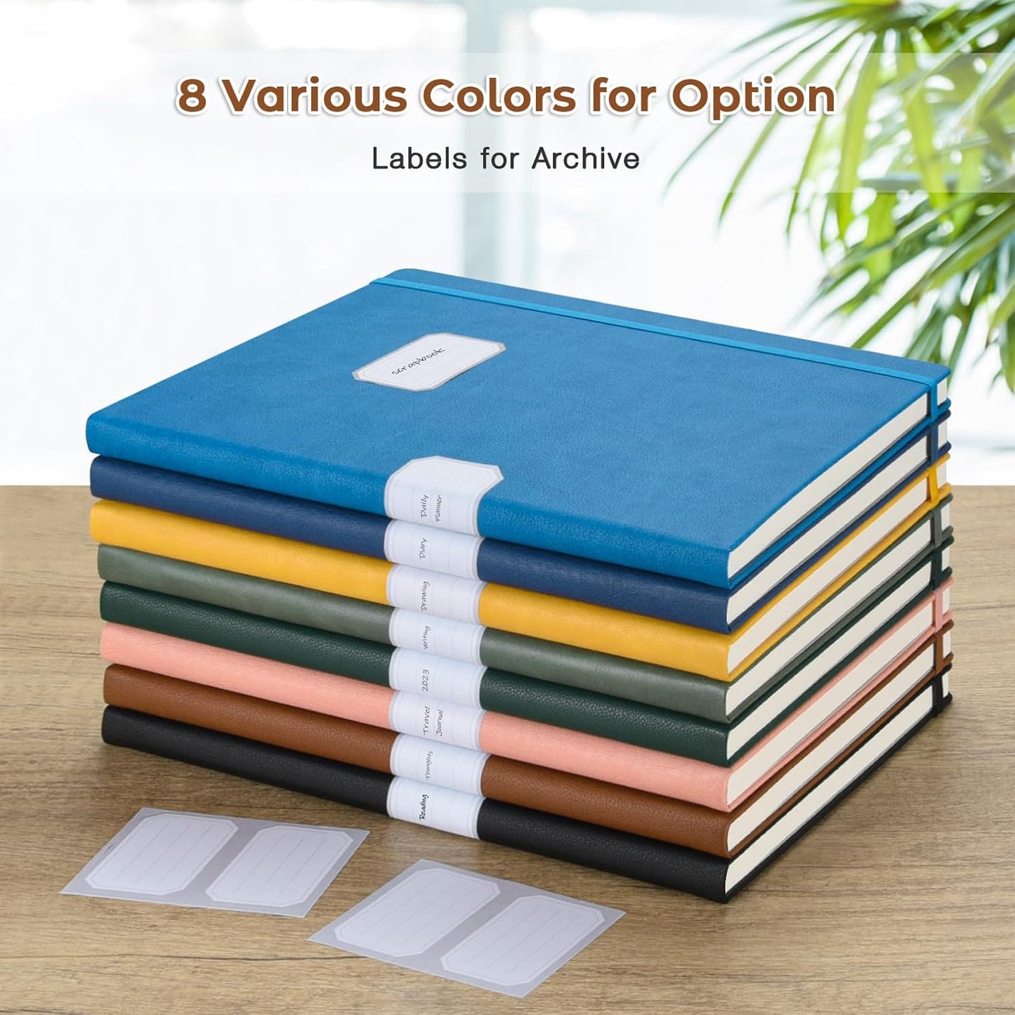 Dotted Journal, Hardcover Notebook 8.5 x 11, Dot Grid Notebook Journal for Women, Men, Large Leather Journals for Writing, Bullet, No Bleed Thick Paper, A4 Notebooks for Work, School, Notes, Brown