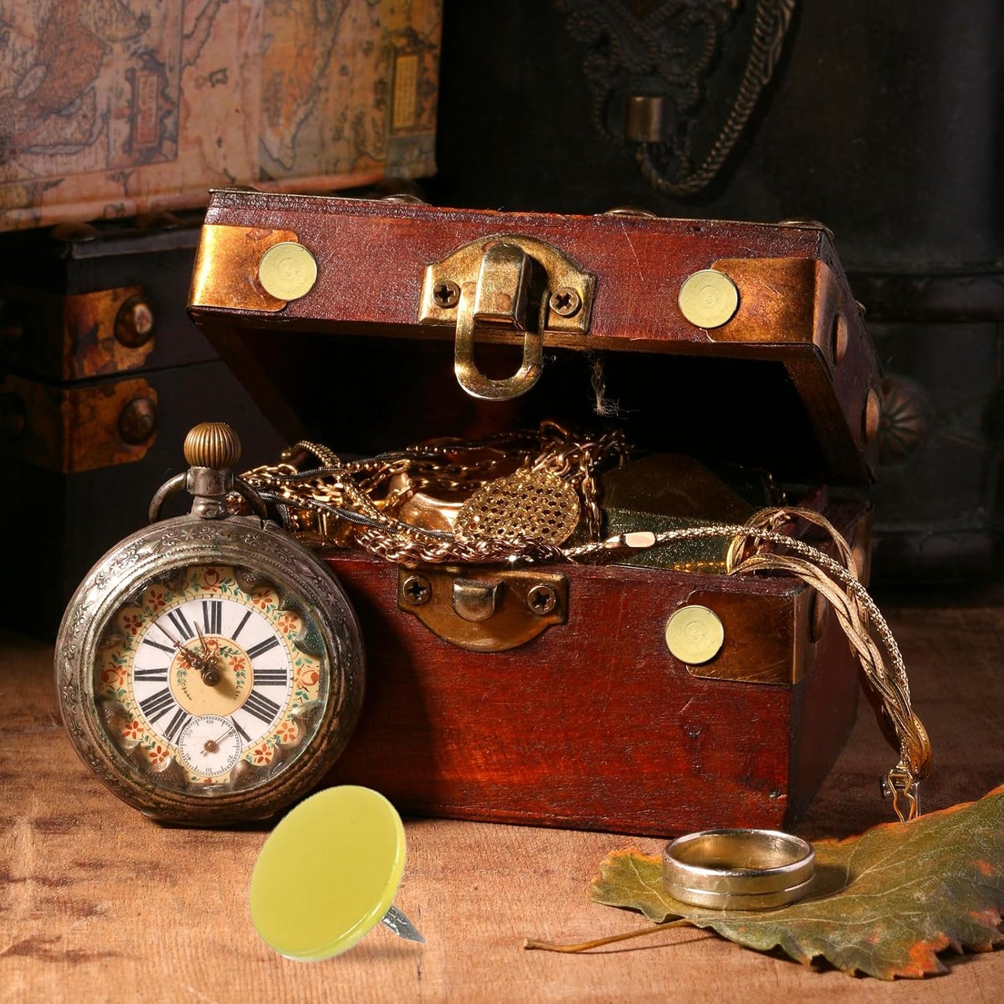 uxcell 150Pcs Upholstery Tacks, 11mmx10mm Flat Head Thumb Tack Decorative Furniture Nails Push Pins for Furniture Sofa Headboards, Yellow