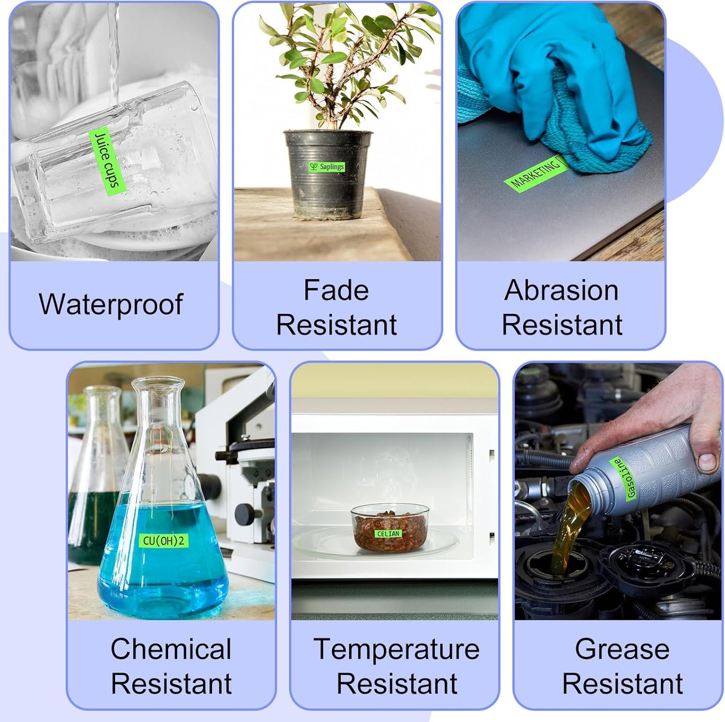 Label Tape Refills Compatible for Ptouch TZe-D31 TZ D31 Laminated Black on Green Fluorescent 1/2" 12mm for PTD200, D210 D400 D600 PTH100 H110 PTP300BT PTP700 PTP710BT, 2 Pack