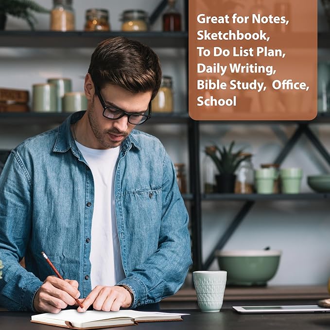 CAGIE Lined Journal for Men Women, Tree Growth Ring Leather Bound Journal Notebook, 256 Pages 100 GSM Journals for Writing, A5 Hardcover Journaling Notebooks for Work, Note Taking