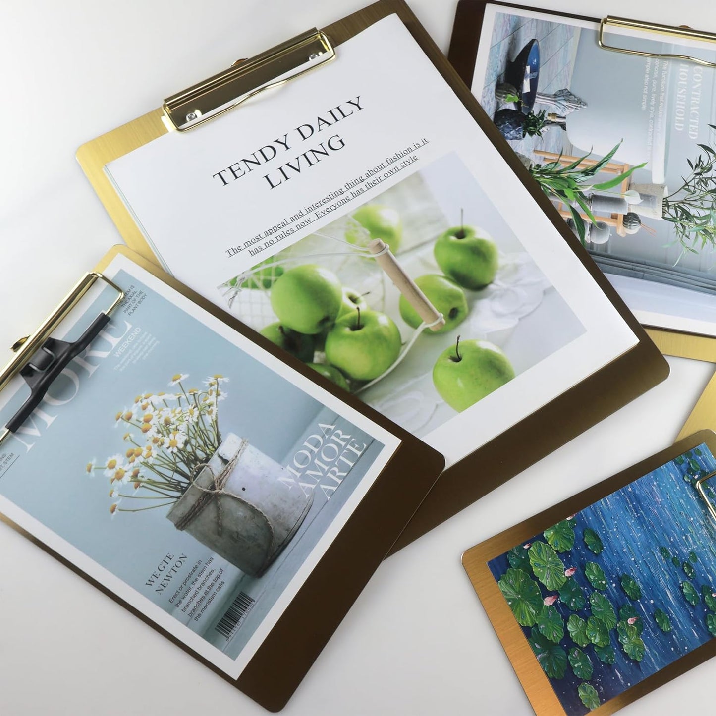 Stainless Steel Magnetic Clipboard with Pen - Multiple Sizes, Magnetic Design, Essential for Office and Home (9.2 x 12.5 Inches)