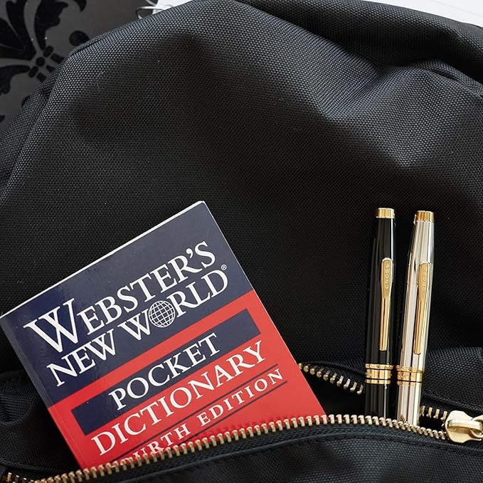 Cross Coventry Refillable Ballpoint Pen Presented in a Everyday Gift Box - Medium Point, Black Ink, Polished Chrome & Gold