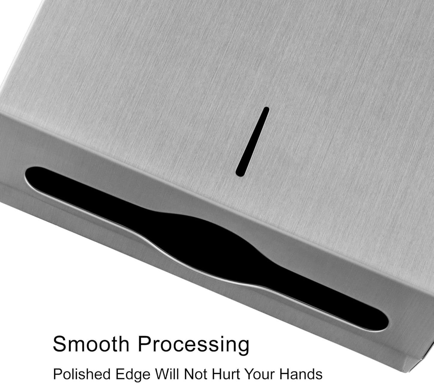 Commercial Paper Towel Dispenser Wall Mount Bathroom, 250 C Fold / 300 Multifold Stainless Steel Paper Towel Holder Hand Towel Dispenser Toilet Paper Dispenser Home (Brushed)