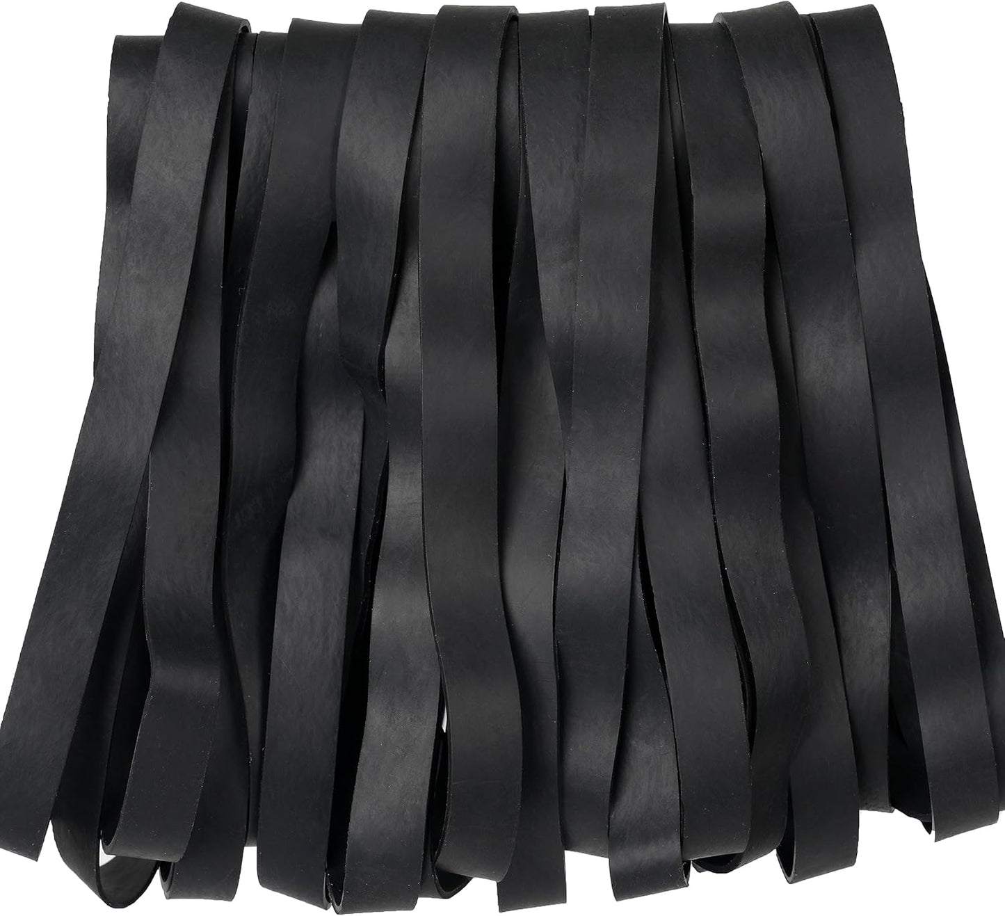 Rubber Bands Size#107 Heavy Duty Big Wide rubber band 30PCS Elastic Bands for Office Supply Trash Can File Folders Litter Box Rubber Bands (Black)