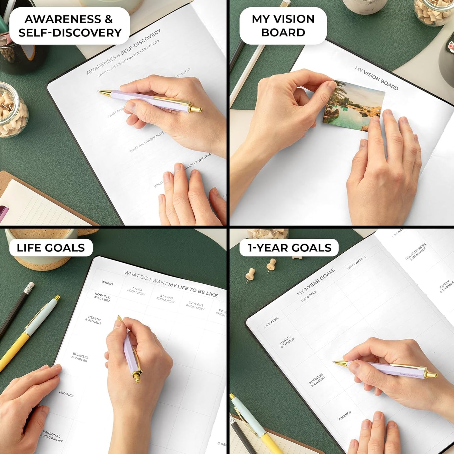 Clever Fox Planner PRO Schedule – Undated Weekly & Monthly Life Planner with Time Slots, Appointment Book & Daily Organizer, A4 (Black)