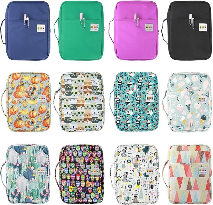 YOUSHARES Colored Pencil Case 166 Slots Pen Case Organizer With Handy Wrap & Zipper, Multilayer Holder for Prismacolor Colored Pencils & Gel Pen (Ice-Cream)