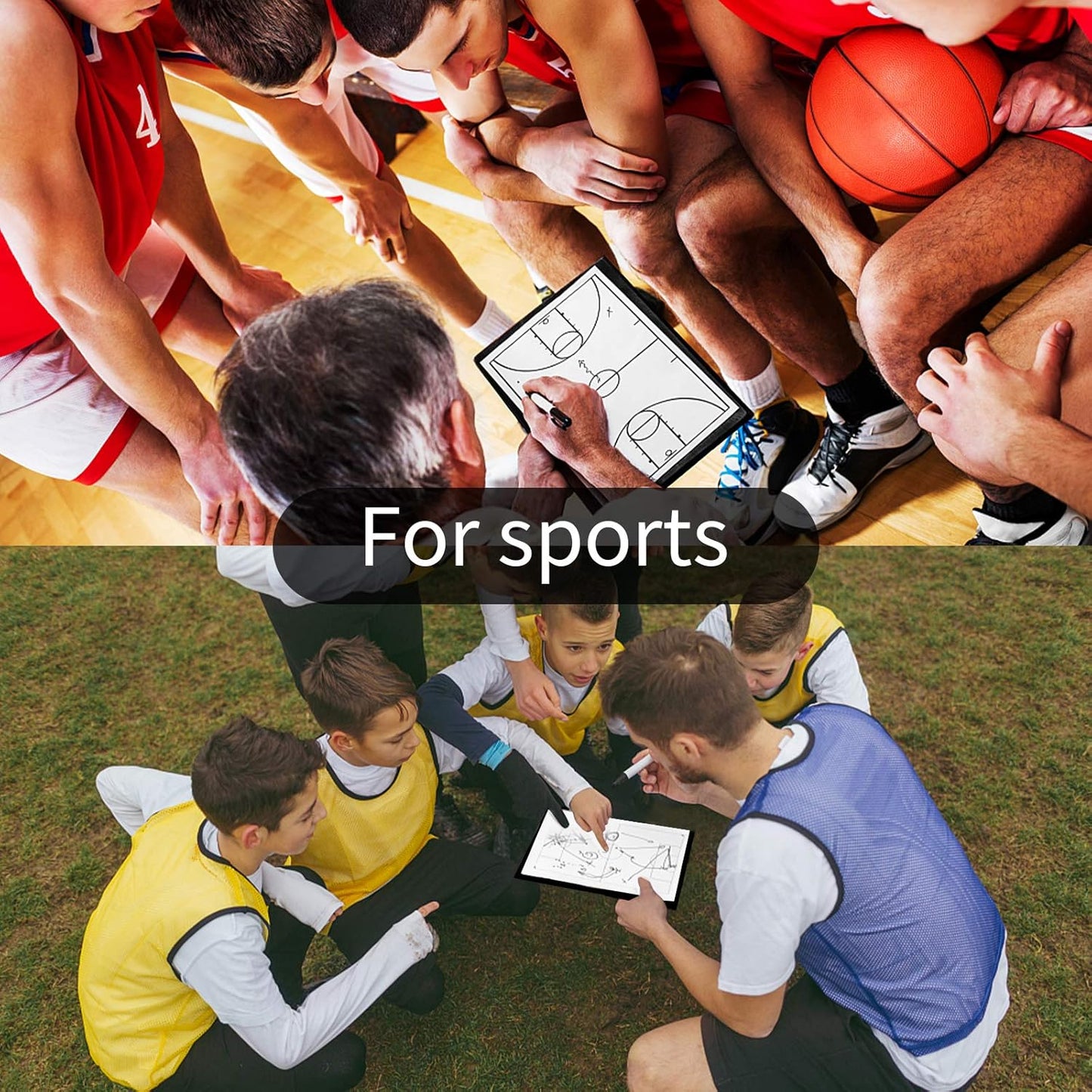 9" x 12" Small White Board, Dry Erase Board, Portable Whiteboard with Stand, Magnetic Desktop Whiteboard with PU Cover Case, A4 Notebook White Board Easel for Office, Home, School(Black)